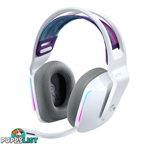 Logitech 981-000886 G733 Lightspeed Wireless RGB Gaming Headset White - Logitech - 97855157171 - 981-000886