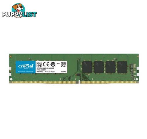 Crucial CT8G4DFRA32A 8GB (1x8GB) DDR4 UDIMM 3200MHz CL22 1.2V Memory RAM - Crucial - 0649528903549 - CT8G4DFRA32A