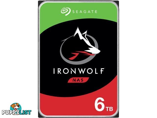 Seagate ST6000VN001 6TB IronWolf 3.5" NAS HDD - Seagate - 763649092095 - ST6000VN001