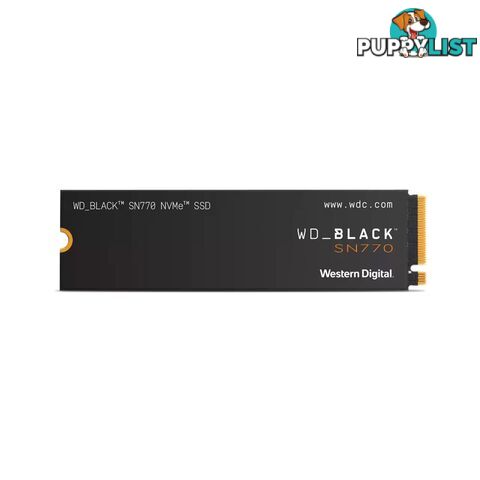 WD WDS500G3X0E Western Digital WD Black SN770 500GB Gen4 NVMe SSD - WD - 718037887302 - WDS500G3X0E