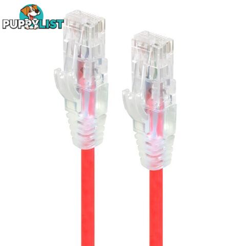 Alogic C6S-03RED 3m Red Ultra Slim Cat6 Network Cable UTP 28AWG - Alogic - 9350784011435 - C6S-03RED