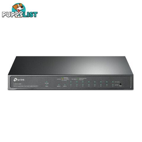 TP-Link TL-SG1210MPE Easy Smart 8 Gigabit 8 Port PoE + Switch - TP-Link - 845973099565 - TL-SG1210MPE