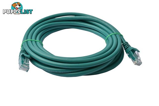 8ware PL6A-7GRN Cat 6a UTP Ethernet Cable, Snagless - 7m Green - 8ware - 9341756016848 - PL6A-7GRN