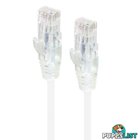 Alogic C6S-1.5WHT 1.5m White Ultra Slim Cat6 Network Cable UTP 28AWG - Alogic - 9350784011343 - C6S-1.5WHT