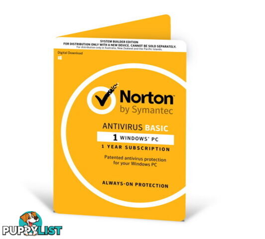 Norton Antivirus Basic OEM 1 Device 1 Year 21370505 - Norton - 5397039345963 - 21370505