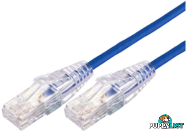 Comsol UTP-.3-C6A-UT-BLU 30cm RJ45 Cat 6A Ultra Thin Patch Cable - Blue - Comsol - 9332902017949 - UTP-.3-C6A-UT-BLU