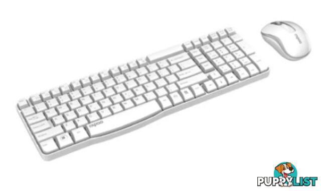 Rapoo X1800S-White X1800S Wireless Keyboard and Mouse Combo 1000DPI White - Rapoo - 6940056169037 - X1800S-White