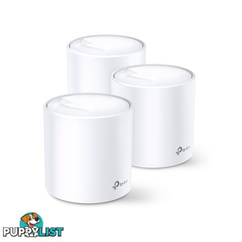 TP-Link DECO X20(3-PACK) Deco X20 Plus 3-Pack AX1800 Smart Home Mesh Wifi, 3Yr - TP-Link - 6935364086947 - DECO X20(3-PACK)