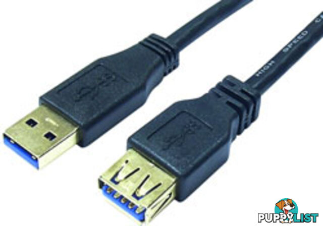 Comsol USB3-AA-02 2M USB 3.0 SuperSpeed Extension Cable (A)Male - (A)Female - Comsol - 9332902001603 - USB3-AA-02