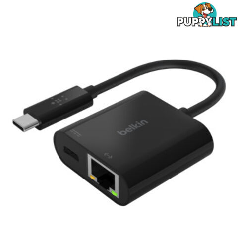 Belkin INC001BTBK USB-C TO ETHERNET + CHARGE ADAPTER - Belkin - 0745883799145 - INC001BTBK