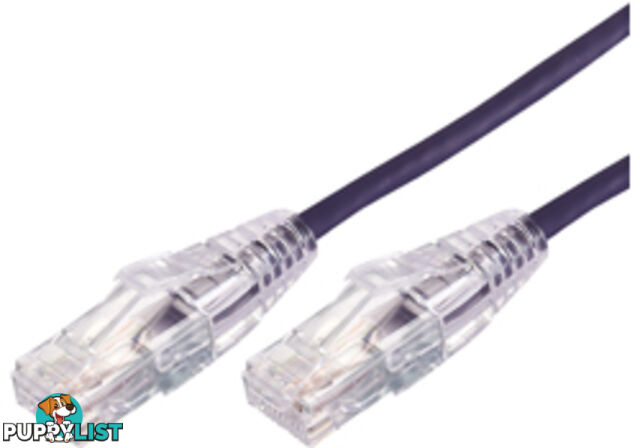 Comsol UTP-.5-C6A-UT-PUR 0.5m RJ45 Cat 6A Ultra Thin Patch Cable - Purple - Comsol - 9332902018090 - UTP-.5-C6A-UT-PUR