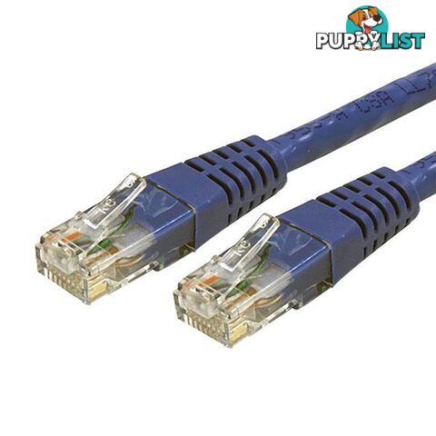 StarTech N6PATC15MBL 15m Blue Snagless Cat6 UTP Patch Cable - StarTech - 065030846523 - N6PATC15MBL