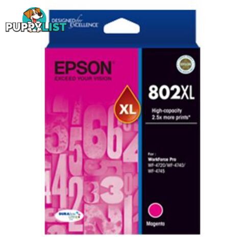 Epson C13T356392 802 Maganta XL Ink Cartridge - Epson - 9314020624360 - C13T356392