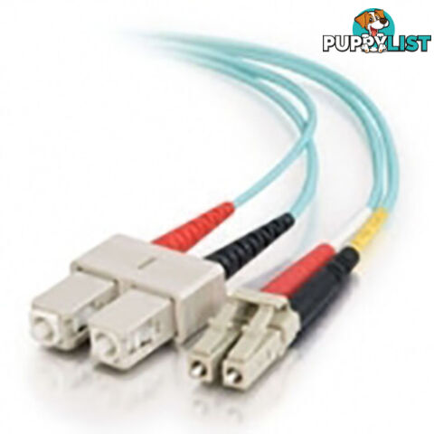 Alogic 1 Meter LC-SC 10G Multi Mode Duplex Fibre Cable 50/125 LCSC-01-OM3 - Alogic - 9350784004406 - LCSC-01-OM3