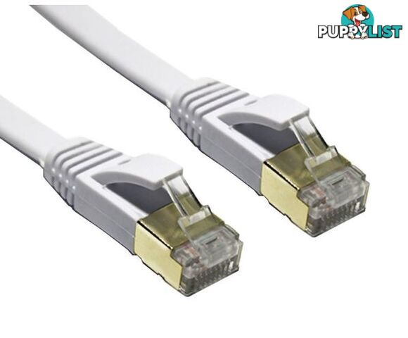 Edimax EA3-200SFW 20m White Shielded CAT7 FLAT Network Cable - Edimax - 4717964702326 - EA3-200SFW