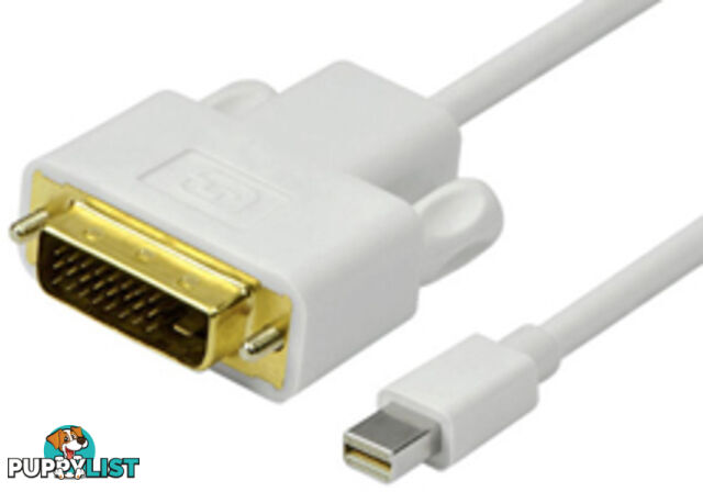 Comsol MD-DVI-020 2M Mini DisplayPort Male to DVI Male Cable - Comsol - 9332902010346 - MD-DVI-020