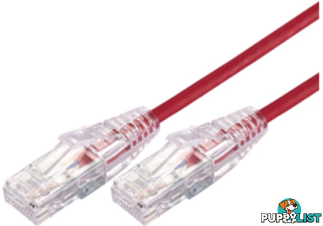 Comsol UTP-03-C6A-UT-RED 3m RJ45 Cat 6A Ultra Thin Patch Cable - Red - Comsol - 9332902018502 - UTP-03-C6A-UT-RED