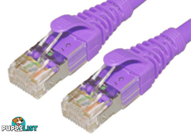 Comsol STP-03-C6A-PUR 3M 10GbE Cat 6A S/FTP Shielded Patch Cable - Purple - Comsol - 9332902011046 - STP-03-C6A-PUR