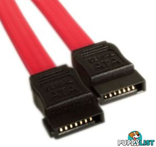 Astrotek AT-SATA-180D SATA Data Cable 50cm 7 pins to 7 pins Straight 26AWG Red - Astrotek - 9320201000816 - AT-SATA-180D