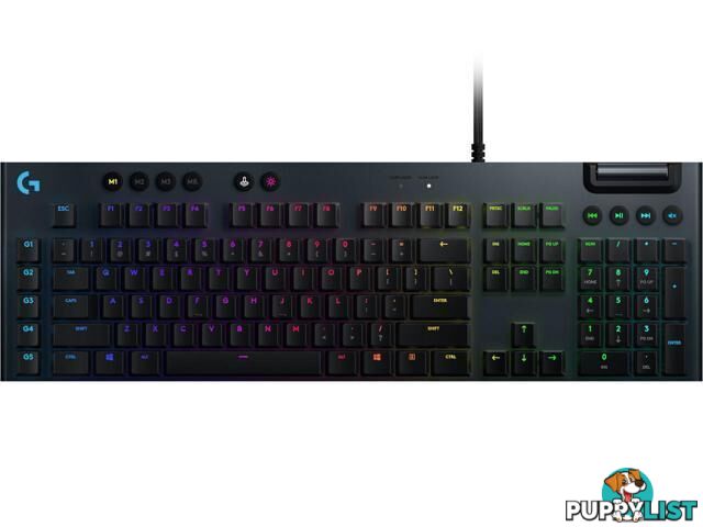 Logitech 920-009224 815 Lightspeed Wired RGB Mechanical Gaming Keyboard Clicky - Logitech - 097855149077 - 920-009224