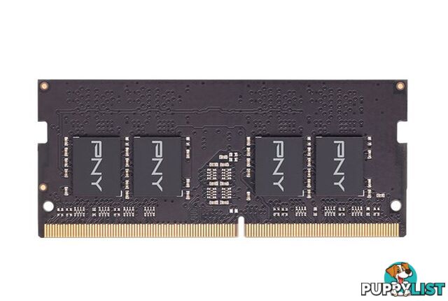 PNY MN16GSD42666BL 16GB (1x16GB) DDR4 SODIMM 2666Mhz CL19 Notebook Memory - PNY - 4712847099135 - MN16GSD42666BL