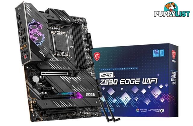 MSI MPG Z690 EDGE WIFI Intel LGA 1700 ATX Motherboard - MSI - 4719072886554 - MPG Z690 EDGE WIFI