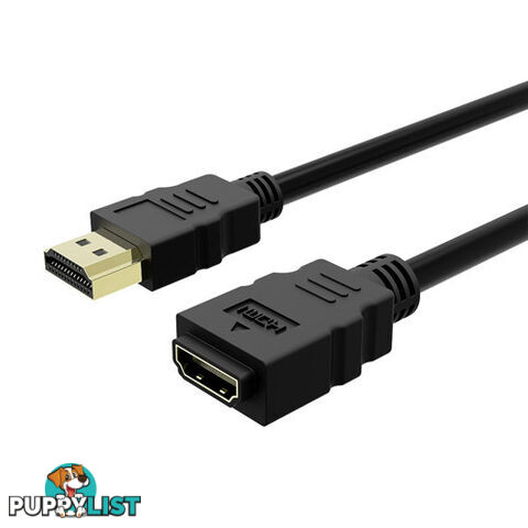 Simplecom CAH310 1.0M High Speed HDMI Extension Cable UltraHD M/F (3.3ft) - Simplecom - 9350414001126 - CAH310