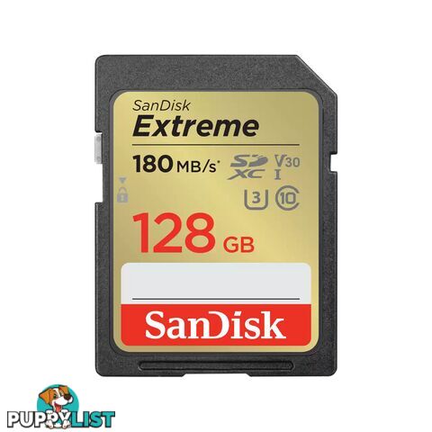 SanDisk SDSDXVA-128G-GNCIN 128GB Extreme SDXC UHS-I Memory Card - Sandisk - 619659188863 - SDSDXVA-128G-GNCIN