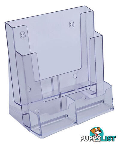 2 Tier A4 Free Standing Brochure Holder with Business Card Holder K452 - Generic - K452