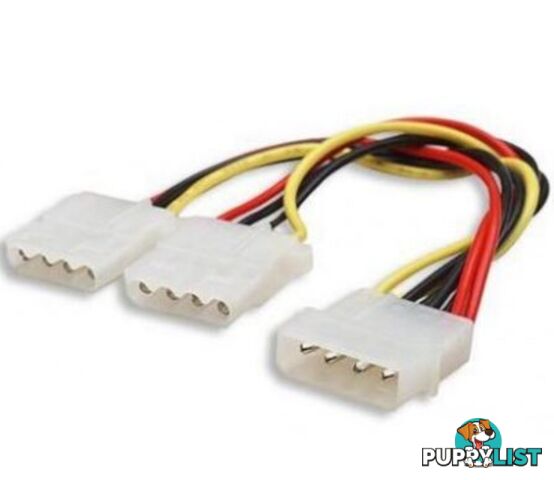 Astrotek AT-MOLEX-PWR Molex (Male) to 2 X Molex (Female) Power Cable - Astrotek - 9320201001004 - AT-MOLEX-PWR