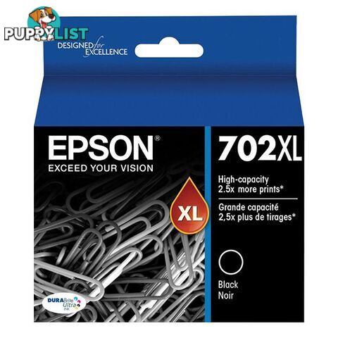 Epson C13T345192 702 Black XL Ink Cartridge - Epson - 9314020623950 - C13T345192