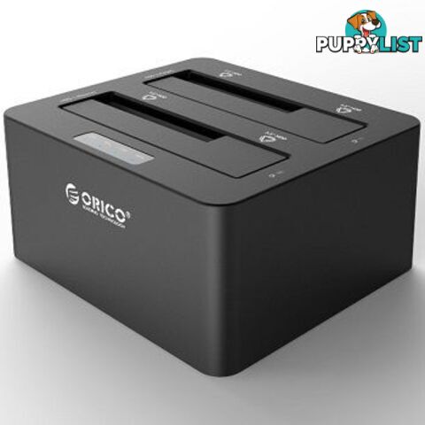 Orico 6629US3-C 2 Bay 2.5/3.5" USB3.0 SATA HDD Docking Station with Clone Function - Orico - 6954301151371 - 6629US3-C