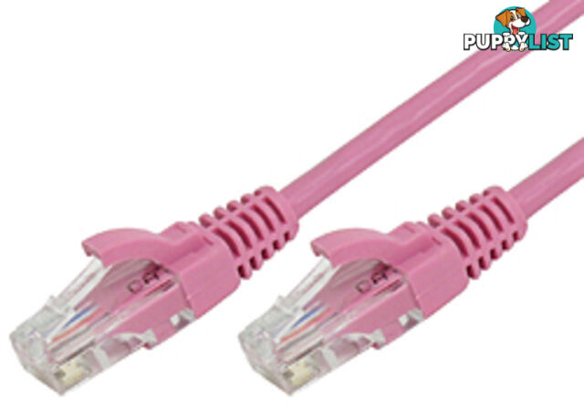 Comsol UTP-01-6B-PNK 1M RJ45 Cat 6 Patch Cable - Pink - Comsol - 9332902002792 - UTP-01-6B-PNK