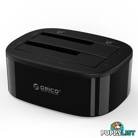 Orico 6228US3-C-BK 2.5/3.5 inch USB3.0 1 to 1 Clone Dual-bay HDD and SSD Hard Drive Dock - Orico - 6954301189763 - 6228US3-C-BK