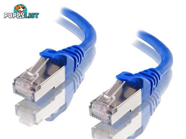 Astrotek AT-RJ45BLUF6A-10M CAT6A Shielded Cable 10m Blue 10GbE RJ45 Ethernet Network LAN S/FTP LSZH Cord 26AWG - Astrotek - 9320422519647 - AT-RJ45BLUF6A-10M