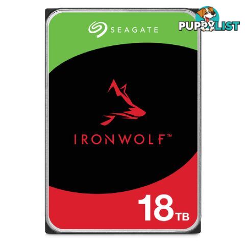 SEAGATE ST18000VN000 IRONWOLF NAS INTERNAL 3.5" SATA DRIVE 18TB 6GB/S 7200RPM 3YR WTY - Seagate - 763649146224 - ST18000VN000