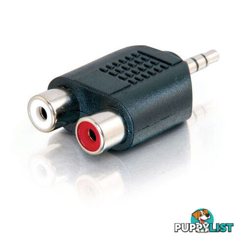 Alogic 3.5M-2RCAF-ADP 3.5mm Stereo Audio to 2 x RCA Stereo Adapter 1 Male to 2 Female - Alogic - 9350784004840 - 3.5M-2RCAF-ADP