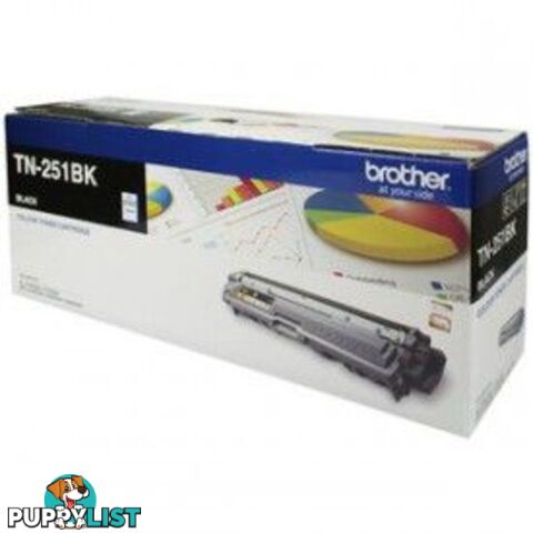 Brother TN-251BK Black Toner Cartridge2500Pages - Brother - 4977766718837 - TN-251BK