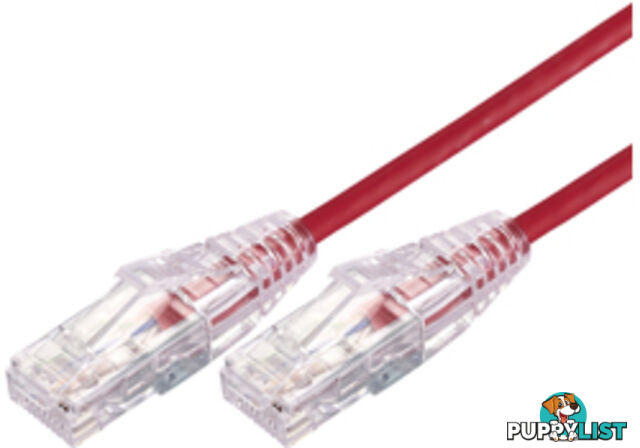 Comsol UTP-1.5-C6A-UT-RED 1.5m RJ45 Cat 6A Ultra Thin Patch Cable - Red - Comsol - 9332902018304 - UTP-1.5-C6A-UT-RED