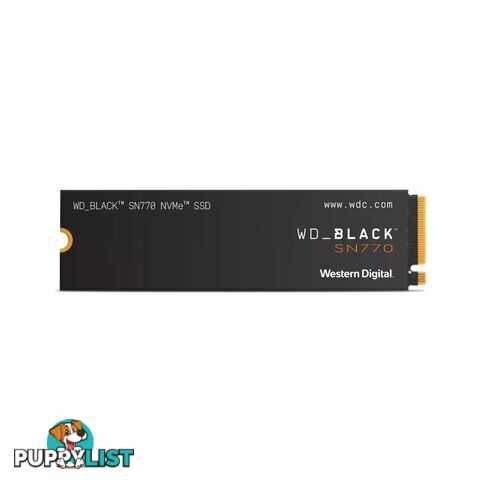 WD WDS100T3X0E Western Digital WD Black SN770 1TB Gen4 NVMe SSD - WD - 718037887333 - WDS100T3X0E