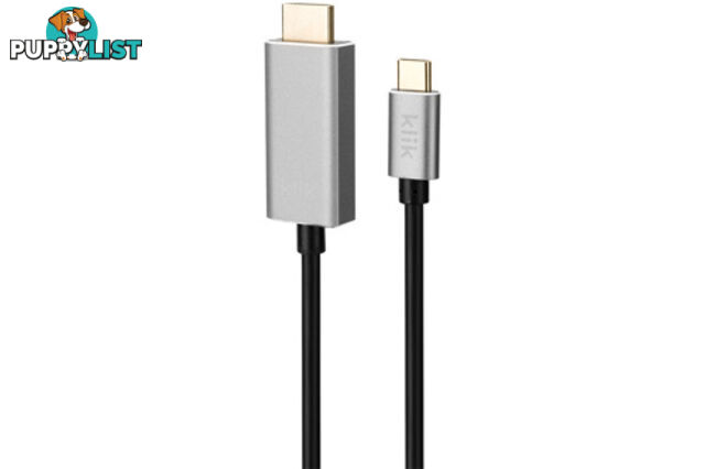 Klik KCMHD020 2m USB Type -C Male to HDMI Male Cable 4K2K - Comsol - 9332902019837 - KCMHD020