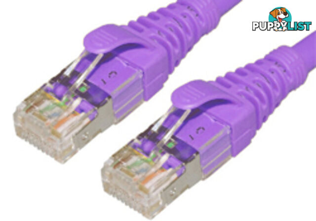 Comsol STP-01-C6A-PUR 1M 10GbE Cat 6A S/FTP Shielded Patch Cable - Purple - Comsol - STP-01-C6A-PUR