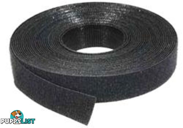 Adaptex GT-10M-12 Velcro Grip Tie 12mm Black 10 metres - Adaptex - GT-10M-12