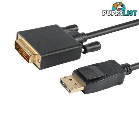 Astrotek AT-DPDVI-2 DisplayPort DP to DVI-D Male to Male Cable 2m 24+1 Gold plated - Astrotek - 9320422519746 - AT-DPDVI-2