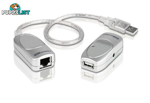 Aten UCE60-AT USB 2.0 Cat 5 Extender up to 60m suppoer 12Mbps or 1.5Mbp - Aten - 4710423774971 - UCE60-AT