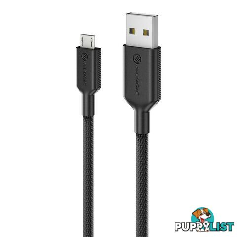 Alogic ELPAMB12-BK Elecments Pro 1.2m USB-A to Micro B Cable Male to Male USB 2.0 (480MbPs) Black - Alogic - 9350784021106 - ELPAMB12-BK