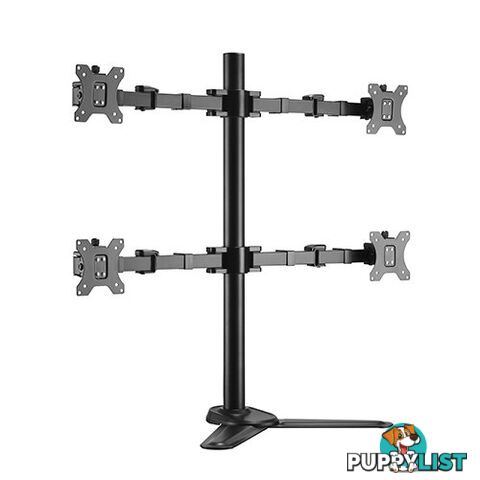 Brateck LDT33-T048 Quad Monitors Affordable Steel Articulating Monitor Stand 17-32' 9kg - Brateck - 6956745161718 - LDT33-T048