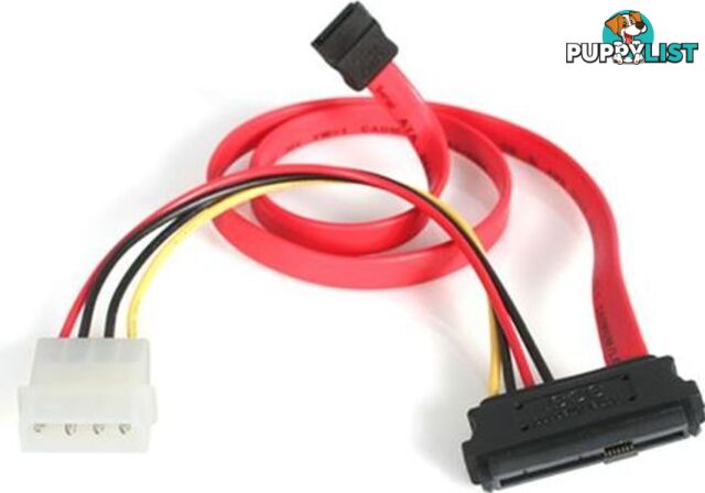 StarTech SAS729PW18 18in SAS 29 Pin to SATA Cable - StarTech - 065030824354 - SAS729PW18