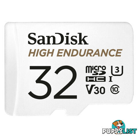 Sandisk SDSQQNR-032G-GN6IA 32G High Endurance MicroSD Card - Sandisk - 619659173067 - SDSQQNR-032G-GN6IA