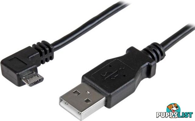 StarTech USBAUB50CMRA 0.5m Right Angle Micro USB Cable - 24AWG - StarTech - 065030868143 - USBAUB50CMRA